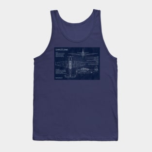 TBF Avenger Blueprint Tank Top